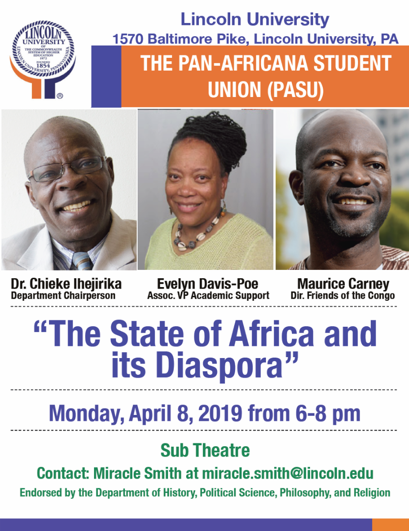 THE PAN-AFRICANA STUDENT UNION (PASU)