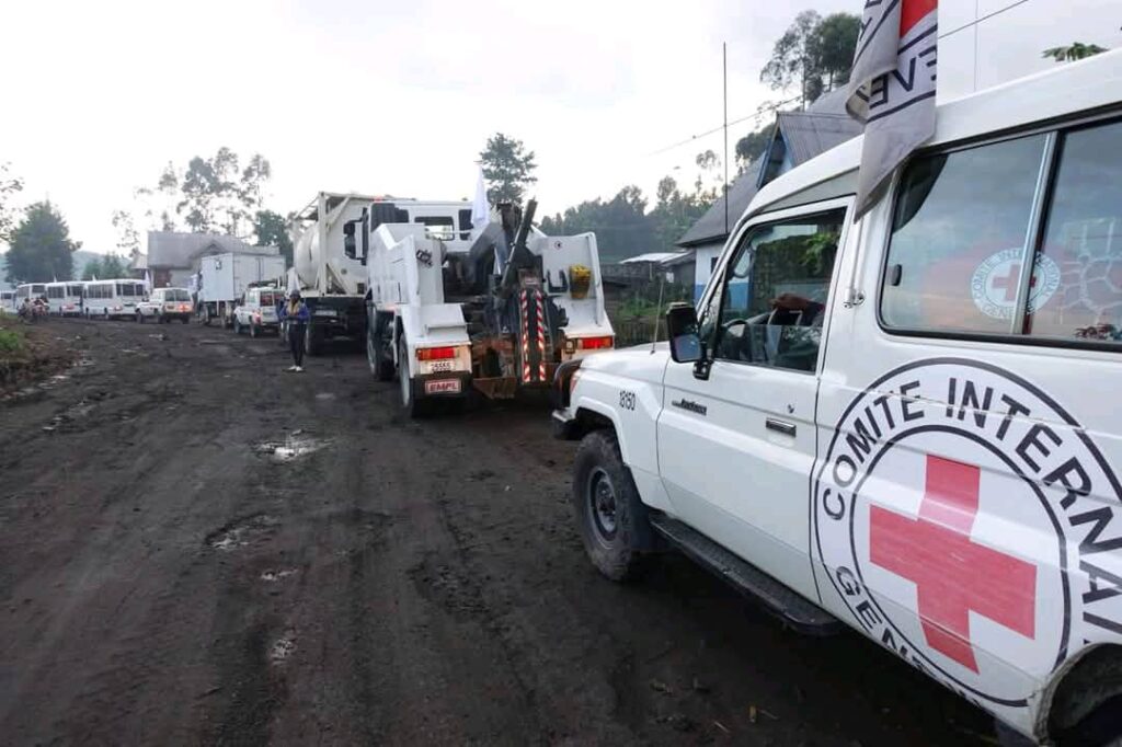 DRC FARDC soldiers stationed at MONUSCO leave Goma for Kinshasa thanks to the ICRC